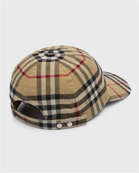 burberry baseball cap black|burberry check cotton baseball cap.